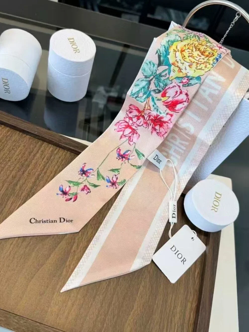 ✨Christian Dior Twilly Scarf Silk Women's CHRISTIAN DIOR